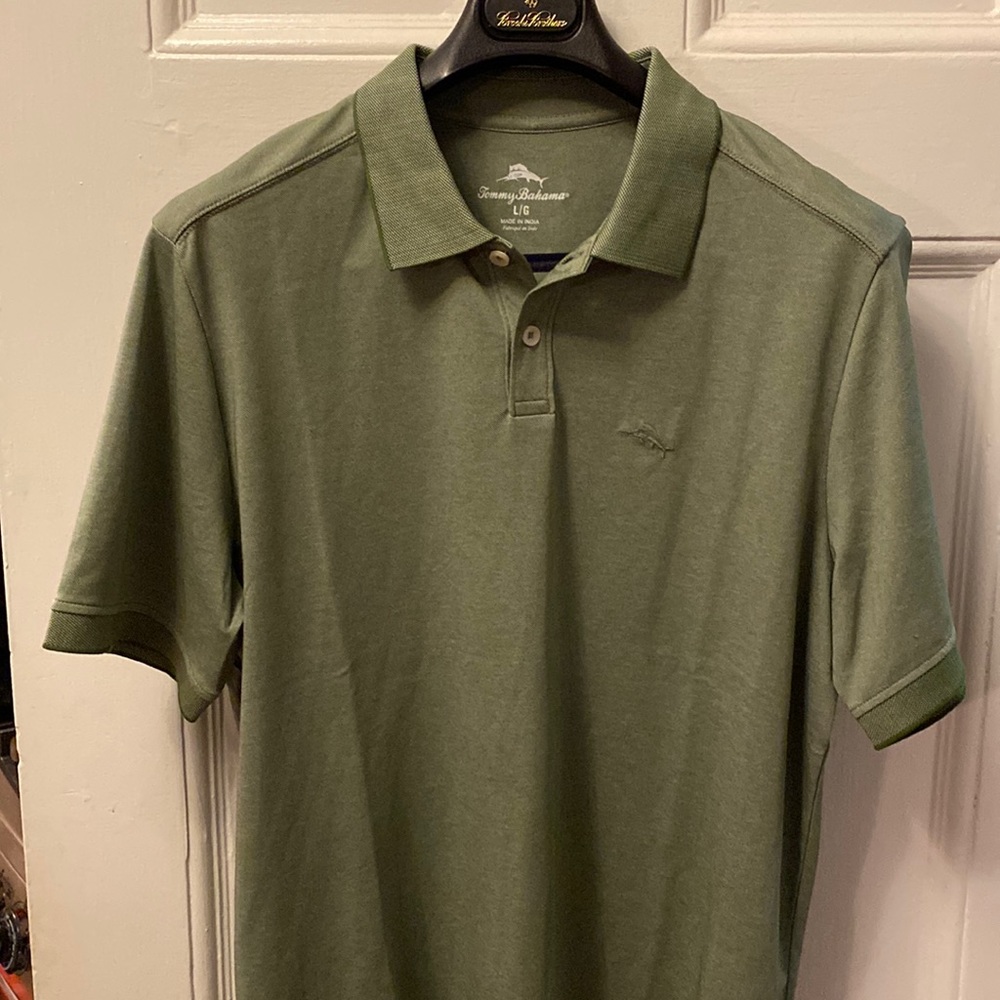 Tommy Bahama Paradiso Cove “Wild Clover” green men’s polo